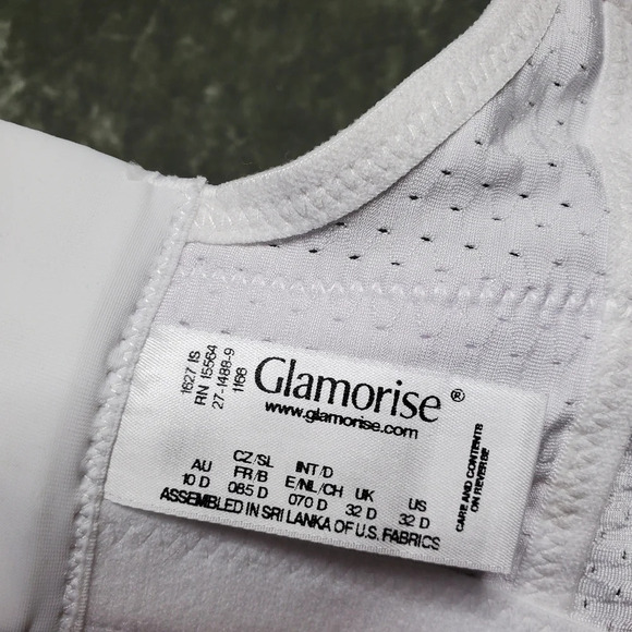 Glamorise White Sports Bra - Picture 5 of 6